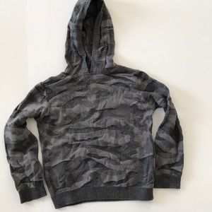 🌻Gray zibra-like pattern pullover hoodie